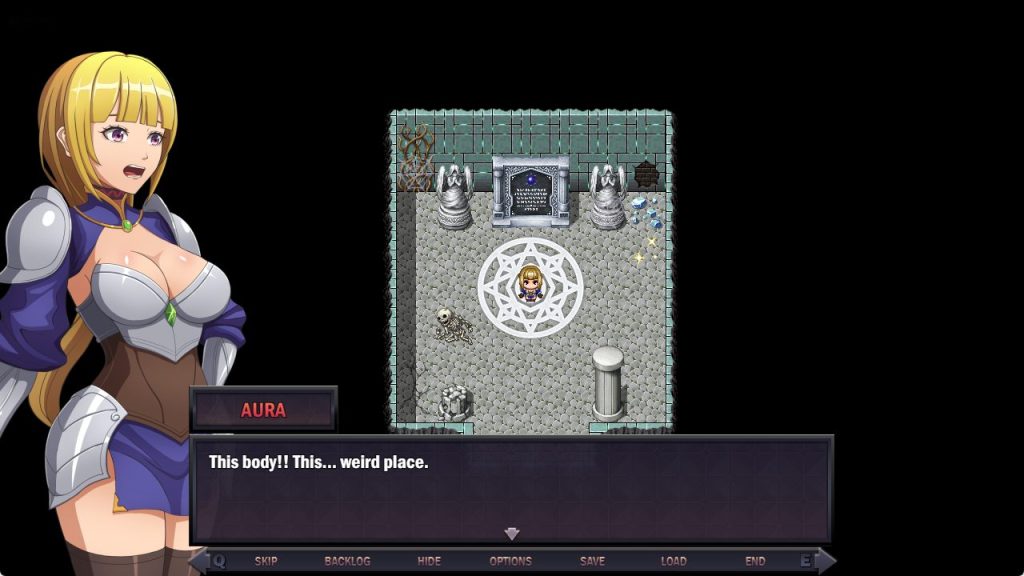 【PC/AI汉化/探索/RPG游戏/1.30G】 星之骑士姬奥拉（Star Knightess Aura）Ver1.2.1 AI汉化步兵版+全回想存档+探索RPG游戏+1.30G